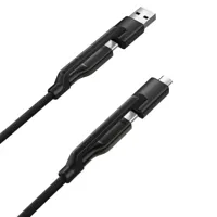 Nomad USB-C universele Kevlar® kabel (0.3m/240W) - Carbide - thumbnail