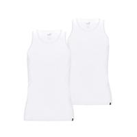 2-Pack heren hemden - Basic Tanktop - Katoenen onderhemd slim fit - Ronde hals - Zonder mouwen - thumbnail
