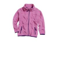 Playshoes fleece jasje uni contrast uni fuchsia Maat - thumbnail