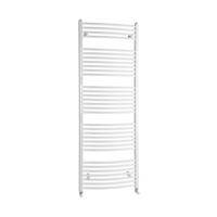 Handdoekradiator Sapho Aqualine Radiators Gebogen 170x75 cm Wit - thumbnail