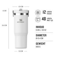 STANLEY - The Iceflow - Flip Straw tumbler 0,89l Frost - thumbnail