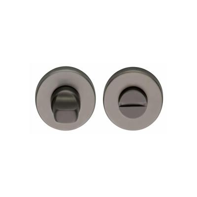 Intersteel Rozet met toilet-/badkamersluiting - antraciet titaan PVD