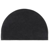 VidaXL Deurmat halfrond 40x60 cm getufte kokosvezel donkergrijs - thumbnail