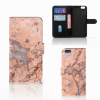 Apple iPhone 6 Plus | 6s Plus Bookcase Marmer Oranje - thumbnail