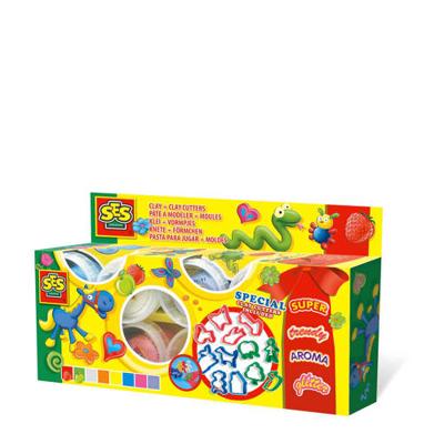 SES Creative Superdough 8 Kleuren + 12 Vormpjes