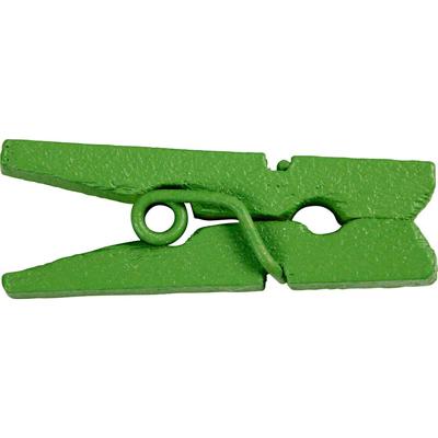 Creotime mini wasknijpers 2,5 x 0,3 cm groen 36 stuks