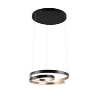 Trio Leuchten Hanglamp Marnie Ø 65 cm zwart goud - thumbnail