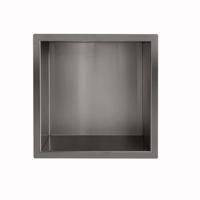 Wiesbaden Inbouwnis Novi 30x30x10 cm Gunmetal - thumbnail