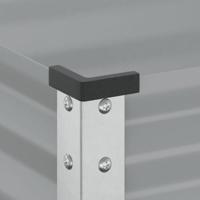 Plantenbak 45x45x88 cm staal grijs - thumbnail