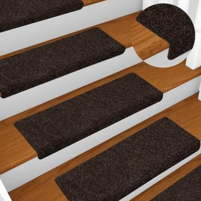 VidaXL Trapmatten zelfklevend 15 stuks 65x21x4 cm bruin rechthoekige rand VidaXL Trapmatten zelfklevend 15 stuks 65x21x4 cm bruin rechthoekige rand