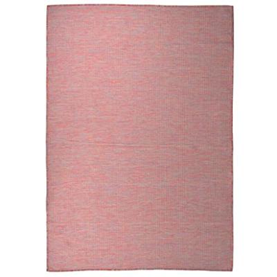 VidaXL Buitenkleed platgeweven 160x230 cm rood