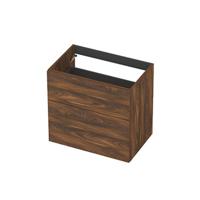 INK - Onderkast 2L A-sym Decor Tbv Grepen - 700x450x650 Mm - Noten - thumbnail