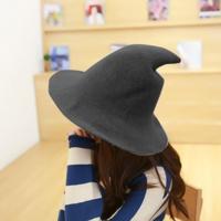 Halloween persoonlijkheid wizard Steeple grote rand wol GLB (donkergrijs) - thumbnail