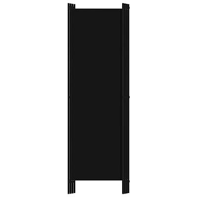 Kamerscherm met 4 panelen 200x180 cm zwart