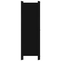 Kamerscherm met 4 panelen 200x180 cm zwart - thumbnail
