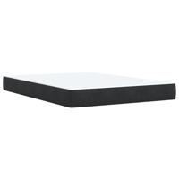 Boxspring met matras fluweel zwart 140x190 cm - thumbnail