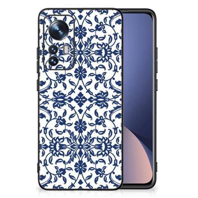 Xiaomi 12 | 12X Bloemen Hoesje Flower Blue