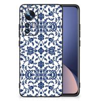 Xiaomi 12 | 12X Bloemen Hoesje Flower Blue - thumbnail