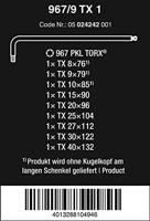 Wera 967 PKL/9 TORX® Stiftsleutelset, BlackLaser, 9 -delig - 1 stuk(s) - 05024242001 - thumbnail