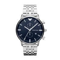 Emporio Armani Heren Gianni chronograaf roestvrij stalen armbandhorloge 43 mm AR1648 - thumbnail