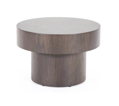 Eleonora Ronde Bijzettafel 'Bobbie' Walnoot, 45cm, kleur Bruin