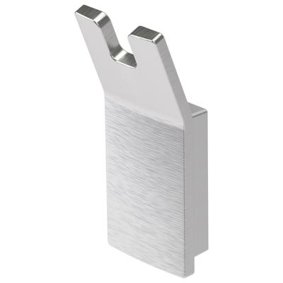 Handdoekhaak Haceka Aline Dubbel Geborsteld Aluminium Haceka