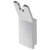 Handdoekhaak Haceka Aline Dubbel Geborsteld Aluminium Haceka - thumbnail