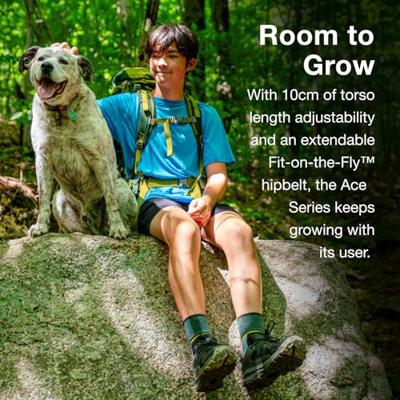 Osprey Ace 50 Backpack Kinderen Green Canopy/Matcha Green 50L