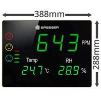 BRESSER CO2-meter Smile XXL met verkeerslicht en extra groot led-display - thumbnail
