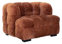MUST Living Fauteuil 'Mars' Chenille, kleur Cinnamon - thumbnail