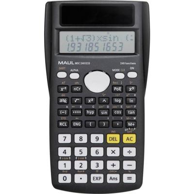 Maul MSC 240 ECO Bureaurekenmachine Zwart Aantal displayposities: 10 werkt op zonne-energie (l x b x h) 16.1 x 8.5 x 2.1 cm