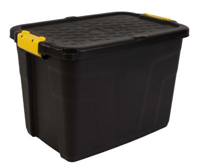 Opbergbox bankers box 60l met hndgr robuust zwart Opbergbox bankers box 60l met hndgr robuust zwart