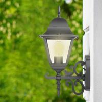 Klassieke LED Wandlamp XL - E27 Fitting - IP44 Waterdicht - Uplight - Traditionele Wandlamp - Zwart - thumbnail