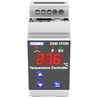 Emko ESM-1510-N Tweestandenregelaar Temperatuurregelaar Pt1000 -50 tot 400 °C Relais 10 A (l x b x h) 61.2 x 35 x 90 mm