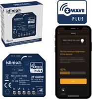 IDINIO Z-WAVE Dimmer Inbouw Module met App - Werkt met Homey & Fibaro - Z Wave Plus - thumbnail