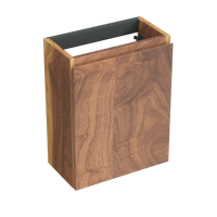 Fonteinkast Forzalaqua Siena 39.5x21.5x50 Cm 1 Deur Links Noten Pure Walnut - thumbnail