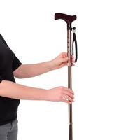 Vitility Wandelstok opvouwbaar brons - 82-92 cm - thumbnail