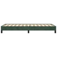 Bedframe zonder matras 80x200 cm fluweel donkergroen - thumbnail