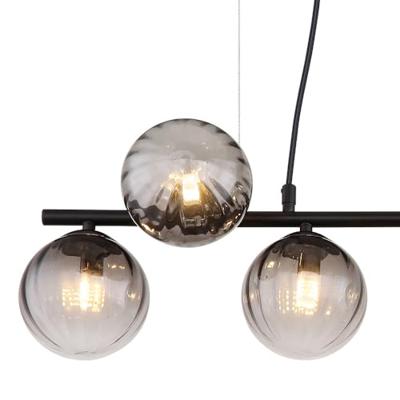Globo 7-lichts hanglampDallerta smoke glas - 15216-7H
