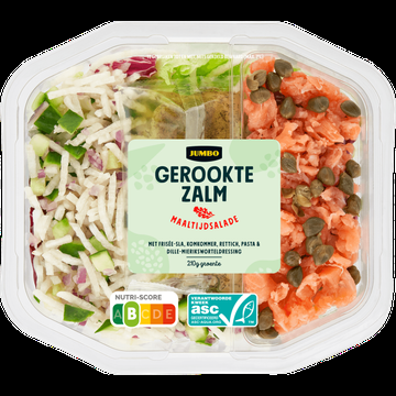 Jumbo Maaltijdsalade Gerookte Zalm 450 g Jumbo Maaltijdsalade Gerookte Zalm 450 g