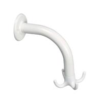 Dubbele Handdoekhaak Sapho Aqualine 13.5x14.8 cm Wit - thumbnail