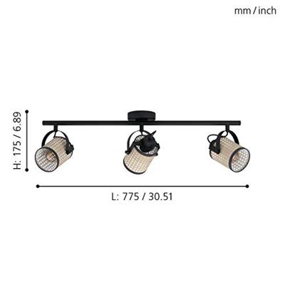 Eglo 3-lichts plafondspotRuscomb - 43495