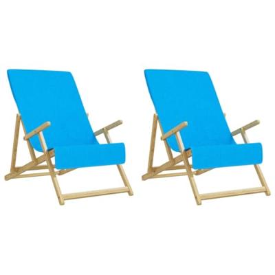 VidaXL Strandhanddoeken 2 st 400 g/m² 60x135 cm stof turquoise