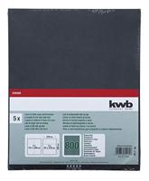 kwb 830480 Schuurpapier Korrelgrootte (num) 800 (l x b) 280 mm x 230 mm 5 stuk(s) - thumbnail