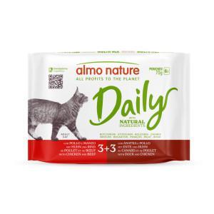 Almo Nature Daily met kip multipack natvoer kat (70 g) 12 x 70 g