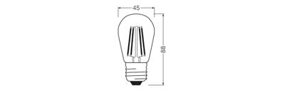 OSRAM HOMELIGHTING 4058075779945 LED-lamp Energielabel G (A - G) E27 Ballon 4.8 W = 33 W Warmwit (Ø x h) 45 mm x 45 mm Dimbaar 1 stuk(s)