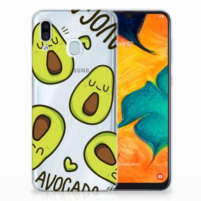 Samsung Galaxy A30 Telefoonhoesje met Naam Avocado Singing Samsung Galaxy A30 Telefoonhoesje met Naam Avocado Singing