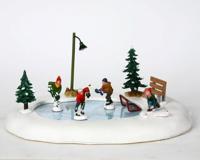 Lemax after school hockey match bewegende schaatsbaan Caddington Village 2009 - thumbnail