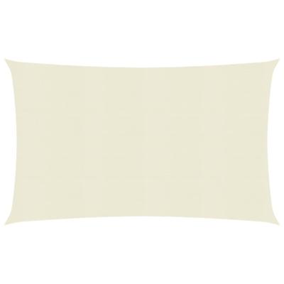 VidaXL Zonnezeil 160 g/m² 3,5x5 m hdpe crèmekleurig