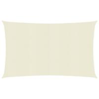 VidaXL Zonnezeil 160 g/m² 3,5x5 m hdpe crèmekleurig - thumbnail